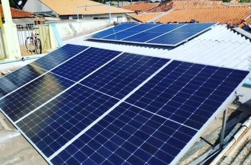 5kVA solar panels outdoors